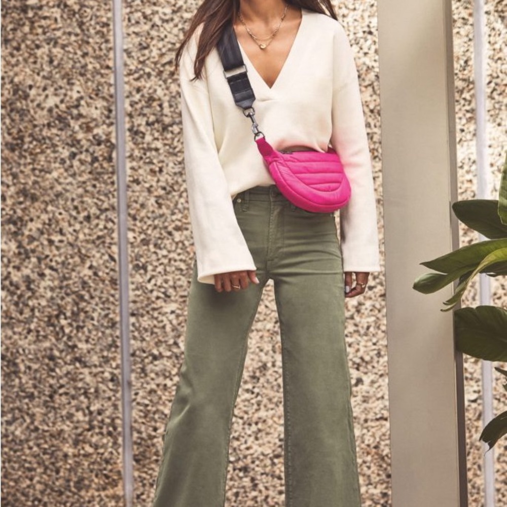 Think Royln Quilted Pink Crossbody Sling Bag